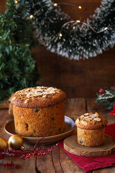 Panetone de Frutas - Vegano, sem glúten, sem lácteos