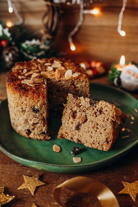 Panetone de Frutas (Zero Açúcar) - Vegano, sem glúten, sem lácteos
