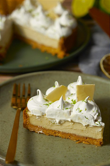 Torta de Limão - vegana, sem glúten, sem láteos