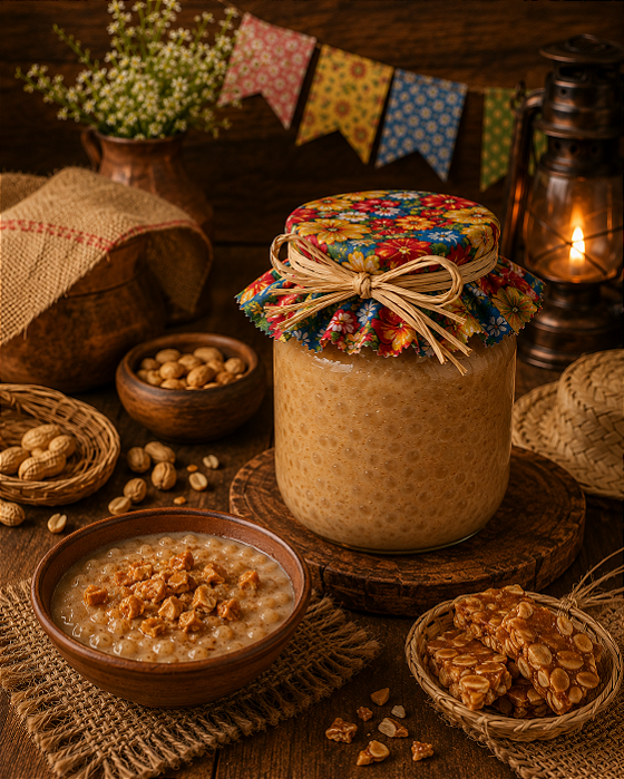 Canjica de Pé de Moleque (500 g) - vegano, sem glúten, sem lácteos