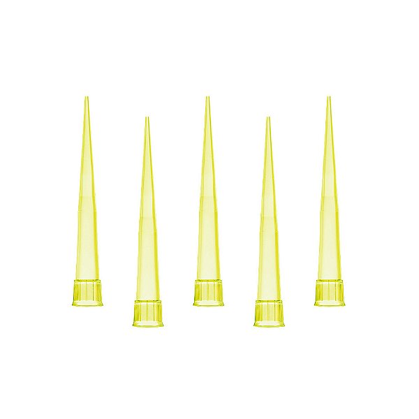 Ponteira 1-200ul Tipo Universal Não Estéril Amarelo  Pct C/1000un