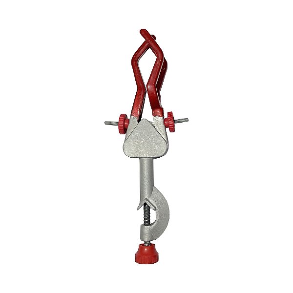 Pinça Para Condensador Mufa Giratoria C/ 3 Dedos Em Aluminio Fundido e Garras Revestidas Em PVC