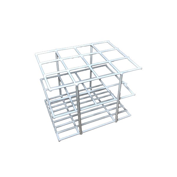 Estante 12 Tubos De Ensaio De 16mm De Arame Com PVC