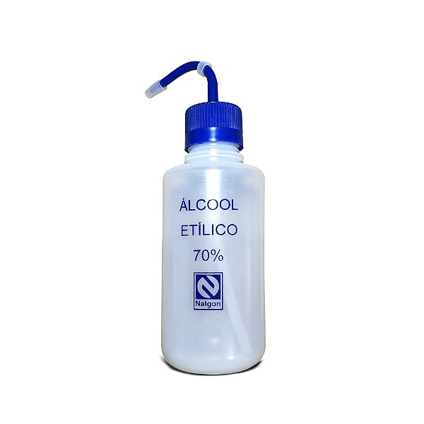Pisseta 500ml Especifica Álcool Etílico 70% em PE