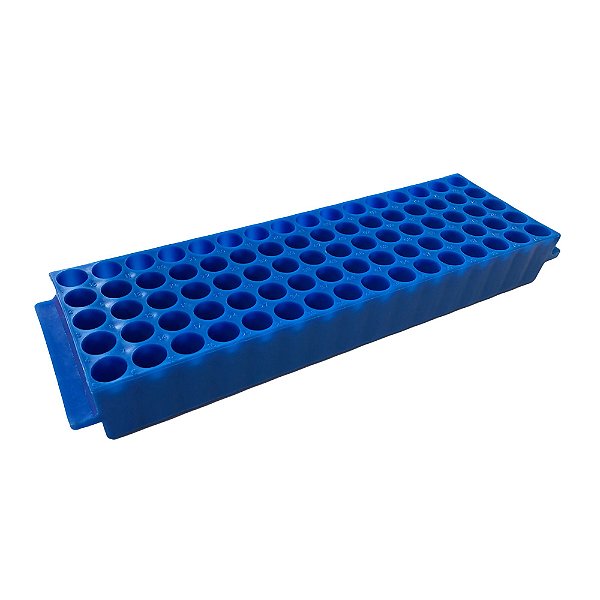 Caixa Rack Para 80 Microtubos 1,5 - 2ml em Polipropileno Autoclavavel P/ Uso em Freezer