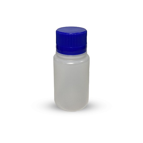Frasco Reagente Plástico (PE) 125ml S/ Graduação Tampa Azul