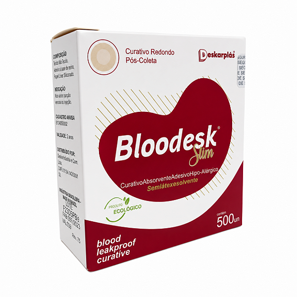 Curativo Pós Coleta De Sangue Bloodesk 500un