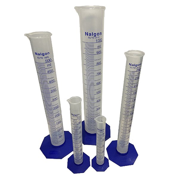 Kit Proveta De Plástico 50, 100, 250, 500 E 1000ml