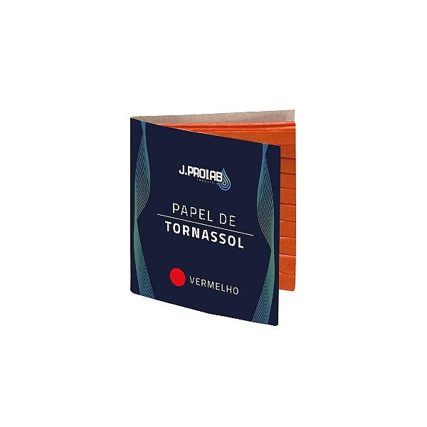 Papel de Tornassol Vermelho (Alcalino Básico) Cartela C/ 100 Tiras