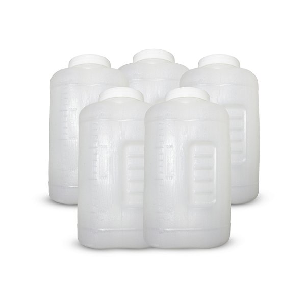 Coletor De Urina 24h Translucido - 2l - Kit Com 5 Un