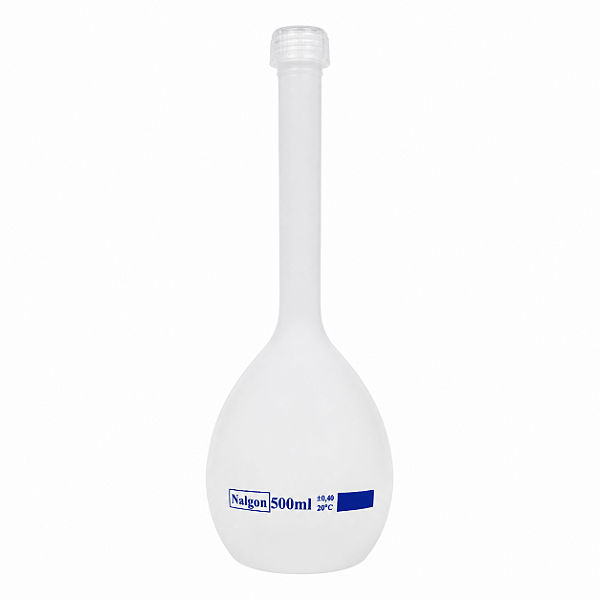 Balão Volumétrico Plástico 500ml em PP Autoclavável