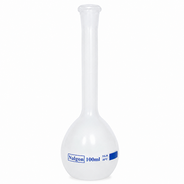 Balão Volumétrico Plástico 100ml em PP Autoclavável