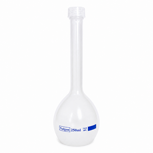 Balão Volumétrico Plástico 250ml em PP Autoclavável