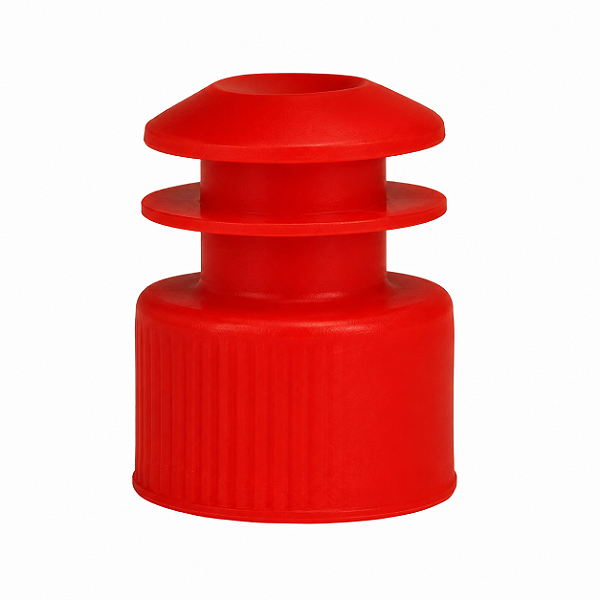 Tampa Para Tubo 12x75mm Tipo Flecha Raiada Cor Vermelha Pct C/ 1000un