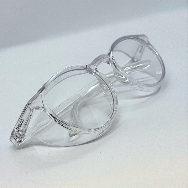 ÓCULOS  ARMAÇÃO OVAL TRANSPARENTE