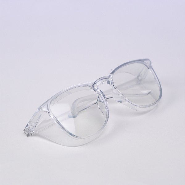 ÓCULOS ARMAÇÃO QUADRADA TRANSPARENTE