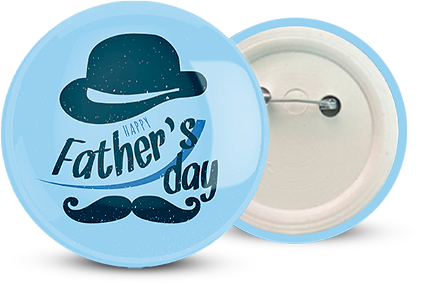 Botton Dia dos Pais Personalizado  2,5CM - 100 unidades