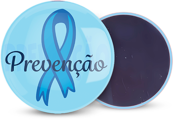 Botton Imã Novembro Azul Personalizado 3,5CM  - 100 unidades