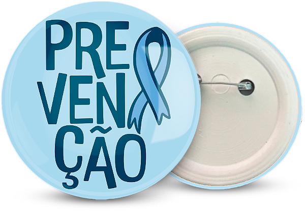 Botton Novembro Azul Personalizado 4,5CM  - 100 unidades