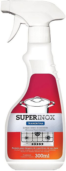 Spray SuperInox Limpador Desengordurante Para Aço Inoxidável - Comercial  Diniz