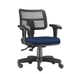 Cadeira Executiva Zip Tela Azul Frisokar
