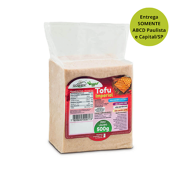 Tofu Imperial Tradicional de Soja Vegano 500g - Goshen