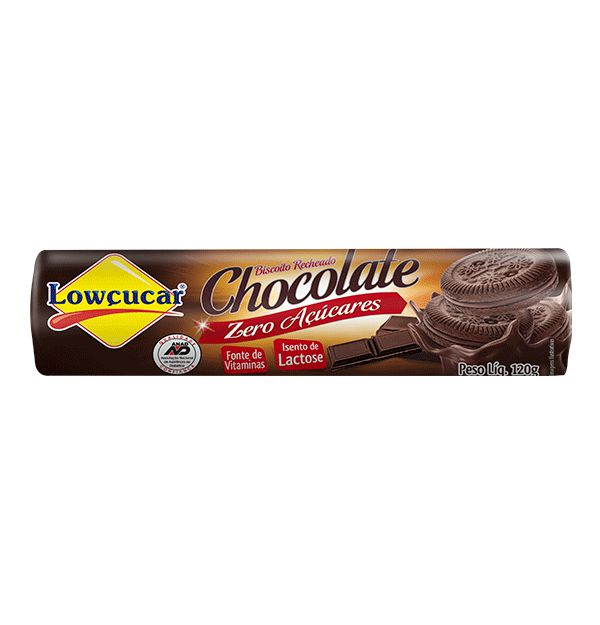 Biscoito recheado Zero Açúcares 120g - Lowçucar