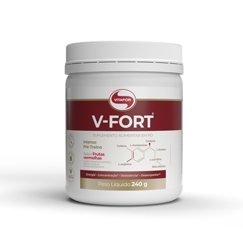 Pré Treino V-Fort 240g - Vitafor