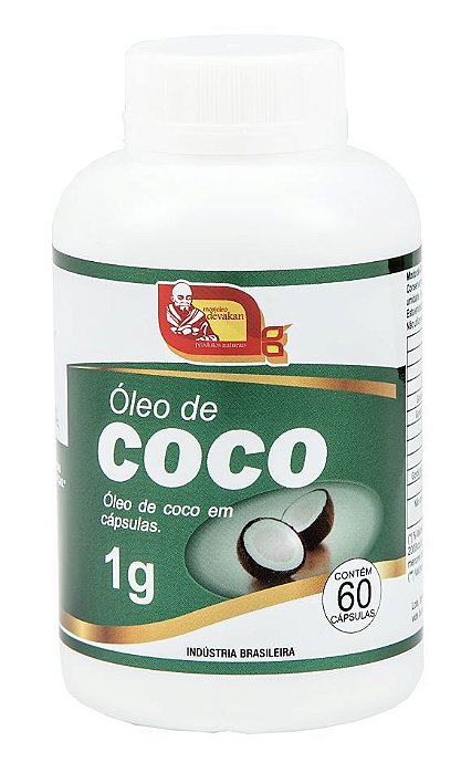 Óleo de Coco 60 cápsulas - Mosteiro Dévakan