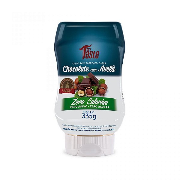 Calda de Chocolate com Avelã Zero 335g - Mrs Taste