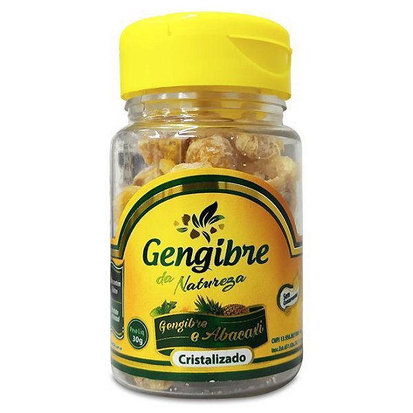 Cristais de Gengibre com Abacaxi 40g - Gengibre da Natureza