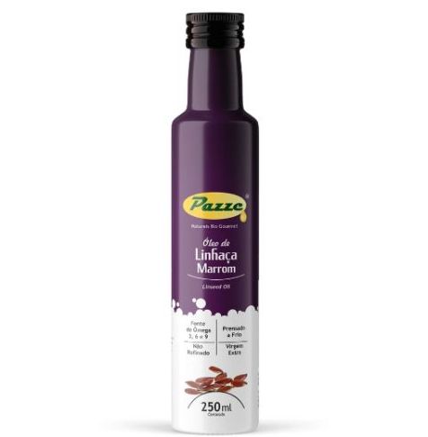 Óleo Extra Virgem de Linhaça Marrom 250ml - Pazze
