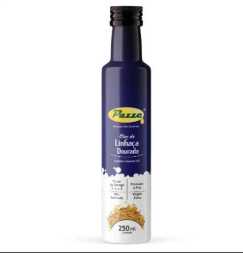 Óleo Extra Virgem de Linhaça Dourada 250ml - Pazze