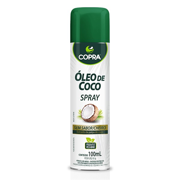 Óleo de Coco Sem Cheiro/Sabor em spray 100ml - Copra