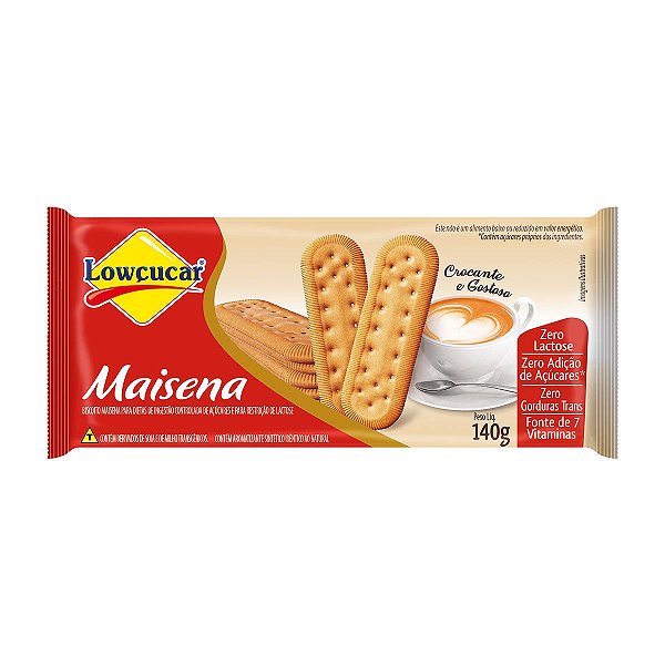 Biscoito Maisena Zero Açúcares 140g - Lowçucar