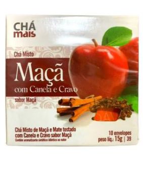 Chá Misto Maçã, Cravo e Canela 10 sachês - Chá Mais