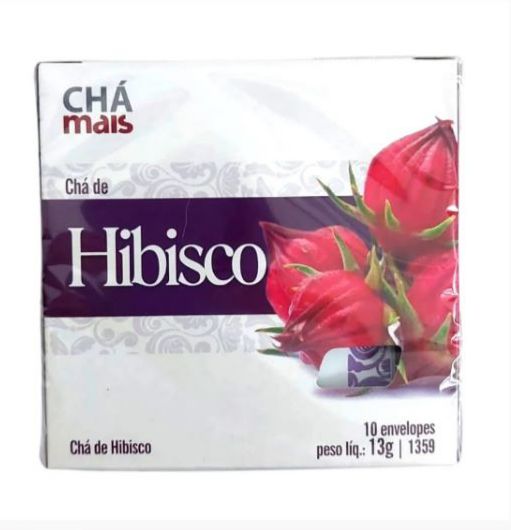 Chá de Hibisco 10 sachês - Chá Mais