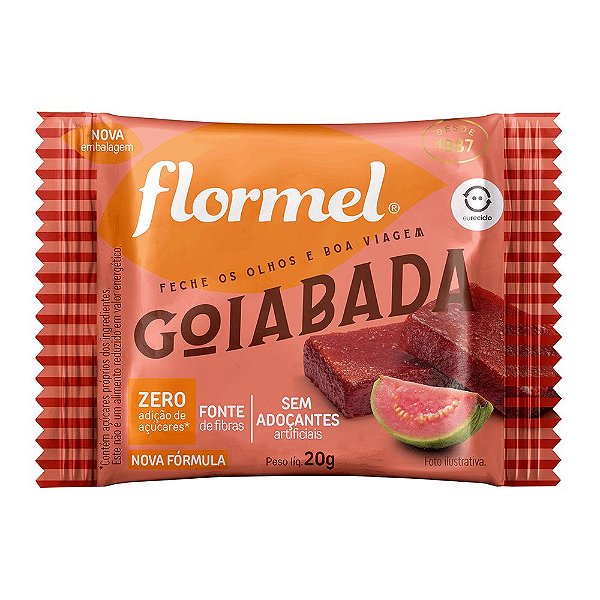 Goiabada Zero Açúcar 20g - Flormel