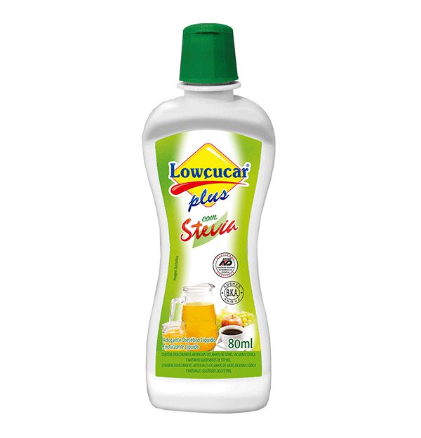 Adoçante Stevia Plus 80ml gotas - Lowçucar