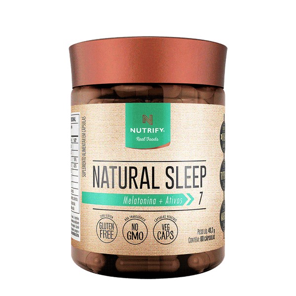 Natural Sleep Melatonina 60 cápsulas - Nutrify
