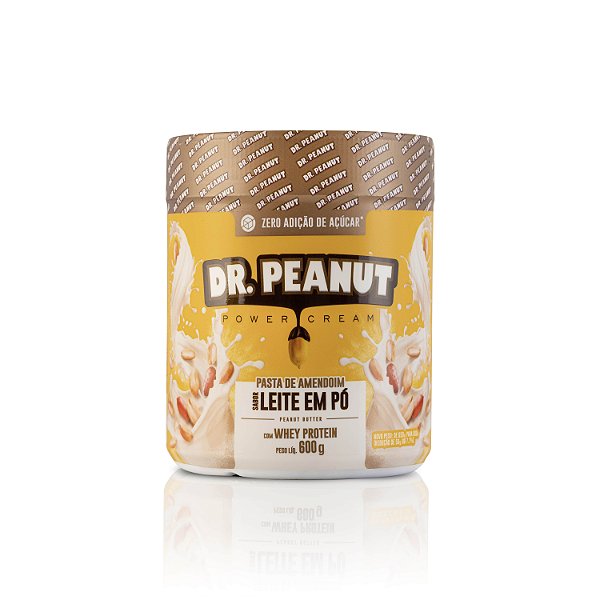 Pasta de Amendoim sabor Leite em pó com Whey Protein 600g - Dr. Peanut