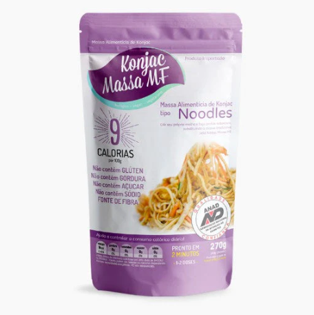 Massa de Konjac Tipo Noodles 200g - Konjac Massa MF