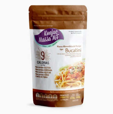 Massa de Konjac Tipo Bucatini 200g - Konjac Massa MF