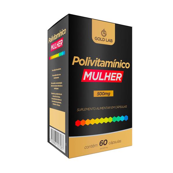Polivitamínico MULHER com 60 cápsulas - GOLD LAB