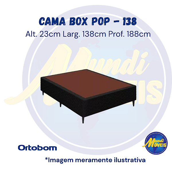 Cama Box Pop 1,38 (Casal) - Ortobom
