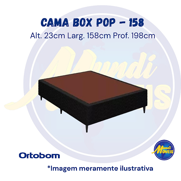 Cama Box POP 1,58 (Queen) - Ortobom