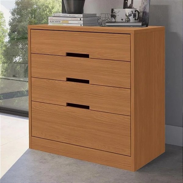 Cômoda 03 Gavetas 01 Gavetão - Ref. S824 - Canela - Kappesberg