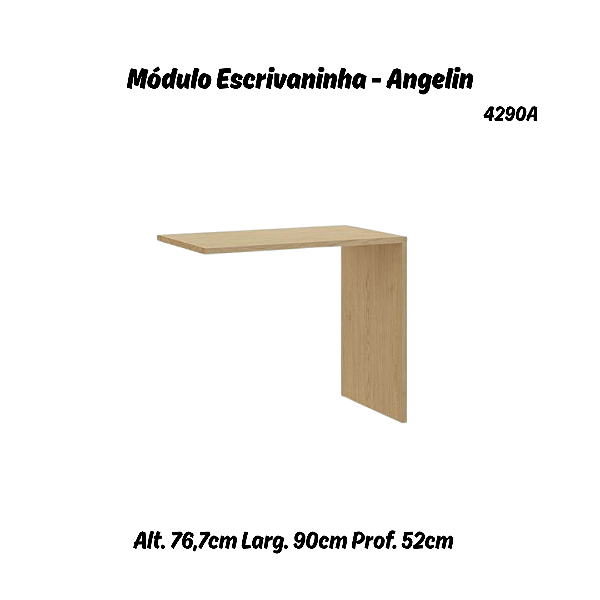 Módulo Escrivaninha Office Elegance 4290A - Angelin - Móveis Castro