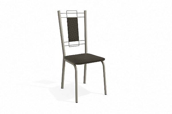 Par de Cadeiras Florença - Ref. 2C005-NK - Estampa: 21 (Marrom) Nikel - Kappesberg