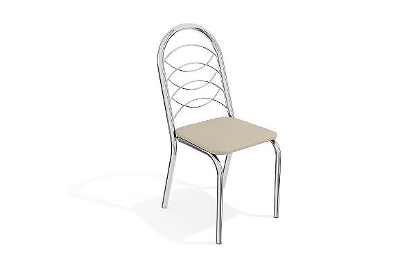 Par de Cadeiras Holanda - Ref. 2C009-CR - Estampa: 16 (Nude) Cromado - Kappesberg